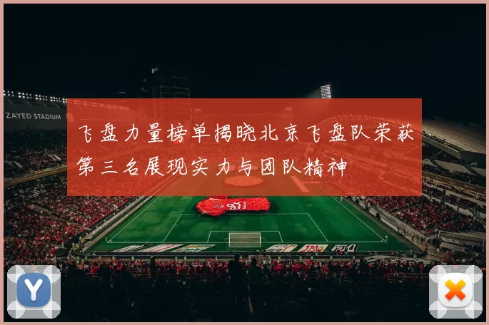 飞盘力量榜单揭晓北京飞盘队荣获第三名展现实力与团队精神