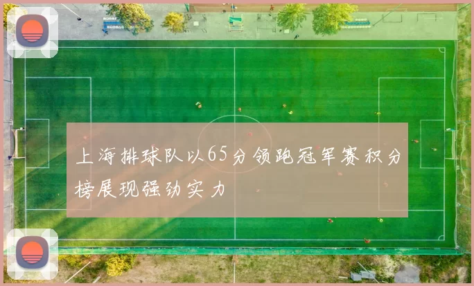 上海排球队以65分领跑冠军赛积分榜展现强劲实力